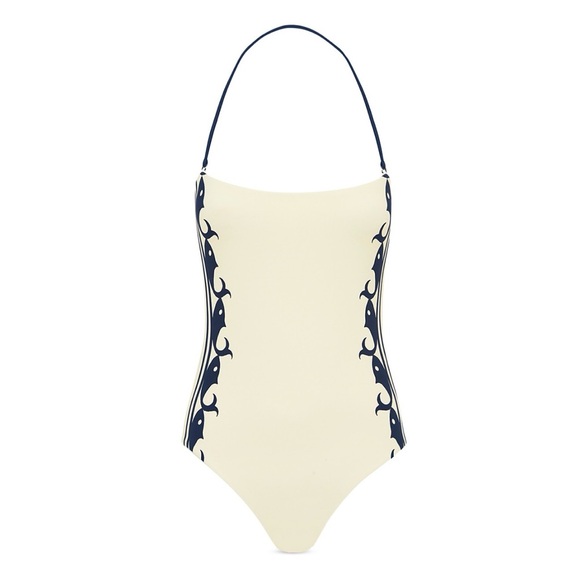 ALÉMAIS Women's Natural Marine One-Piece Swimsuit NWT Small - Picture 5 of 11